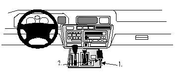 ProClip Monteringsbygel Lexus LX Serie 95-98, Konsol ryhmässä Autohifi / Mikä sopii autooni / Lexus @ BRL Electronics (240832462)