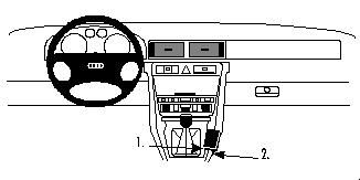 Audi A6 98-03, Konsol ryhmässä Autohifi / Mikä sopii autooni / Audi / Audi A6 / Audi A6 1998-2004 @ BRL (240832474)
