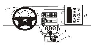 Brodit ProClip, Mercedes Benz M-Class/ML 00-04 ryhmässä Autohifi / Mikä sopii autooni / Mercedes / ML @ BRL (240832905)