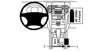 ProClip Monteringsbygel Kia Sorento 08-09, Konsol ryhmässä Autohifi / Mikä sopii autooni / Kia / Sorento / Sorento 2007-2009 @ BRL Electronics (240834076)