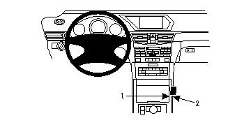 Brodit ProClip, Mercedes Benz E-Class, Sedan/Stationwagon 09-16 ryhmässä Autohifi / Mikä sopii autooni / Mercedes / E-luokka / E-luokka 2010-2016 W212 @ BRL (240834333)