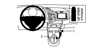 ProClip Monteringsbygel Honda CR-Z 11-15, Konsol ryhmässä Autohifi / Mikä sopii autooni / Honda @ BRL Electronics (240834553)