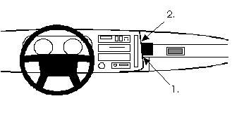 ProClip Monteringsbygel Volvo 480 ES 86-95, Vinklad ryhmässä Autohifi / Mikä sopii autooni / Volvo / Volvo 440/460/480 @ BRL Electronics (240851504)