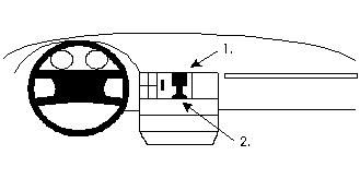 ProClip Monteringsbygel Audi 100 83-88, Centrerad ryhmässä Autohifi / Mikä sopii autooni / Audi / Audi 100 / Audi 100 @ BRL Electronics (240851510)