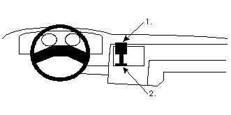 ProClip Monteringsbygel Ford Escort 86-90, Centrerad ryhmässä Autohifi / Mikä sopii autooni / Ford / Escort / Escort 1980-1990 @ BRL Electronics (240851543)