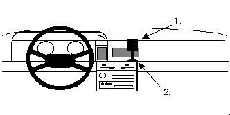 ProClip Monteringsbygel Nissan Sunny 87-90, Centrerad ryhmässä Autohifi / Mikä sopii autooni / Nissan / Sunny @ BRL Electronics (240851572)