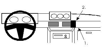 ProClip Monteringsbygel Mitsubishi Pajero 86-91, Centrerad ryhmässä Autohifi / Mikä sopii autooni / Mitsubishi / Pajero @ BRL Electronics (240851819)