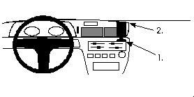 ProClip Monteringsbygel Toyota Carina 88-91, Centrerad ryhmässä Autohifi / Mikä sopii autooni / Toyota / Carina / Carina 1988-1992 @ BRL Electronics (240851826)