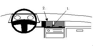 ProClip Monteringsbygel Honda Civic/Honda Shuttle 88-91, Centrerad ryhmässä Autohifi / Mikä sopii autooni / Honda @ BRL Electronics (240851831)