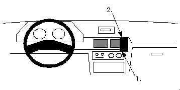 ProClip Monteringsbygel Mitsubishi Colt/Lancer 89-92, Centrerad ryhmässä Autohifi / Mikä sopii autooni / Mitsubishi @ BRL Electronics (240851842)