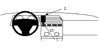 ProClip Monteringsbygel Alfa Romeo 164 89-90, Centrerad ryhmässä Autohifi / Mikä sopii autooni / Alfa Romeo @ BRL Electronics (240851846)