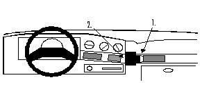 ProClip Monteringsbygel Ford Taurus 89-90, Vinklad ryhmässä Autohifi / Mikä sopii autooni / Ford / Taurus / Taurus 1986-1995 @ BRL Electronics (240851870)