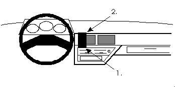 ProClip Monteringsbygel Nissan Micra 88-92, Centrerad ryhmässä Autohifi / Mikä sopii autooni / Nissan / Micra / Micra K10 1982-1993 @ BRL Electronics (240851872)