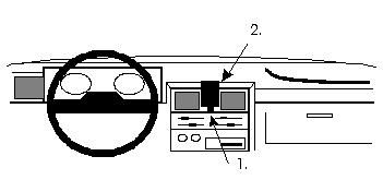 ProClip Monteringsbygel Nissan Patrol 89-94, Centrerad ryhmässä Autohifi / Mikä sopii autooni / Nissan / Patrol @ BRL Electronics (240851876)