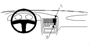 ProClip Monteringsbygel Nissan Primera 91-95, Centrerad ryhmässä Autohifi / Mikä sopii autooni / Nissan / Primera @ BRL Electronics (240851899)