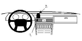 ProClip Monteringsbygel Volvo 240 75-80, Centrerad ryhmässä Autohifi / Mikä sopii autooni / Volvo / Volvo 240 / Volvo 240 1974-1993 @ BRL Electronics (240851902)