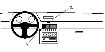 ProClip Monteringsbygel Hyundai Excel 91-94/Hyundai Pony 91-94, Centrerad ryhmässä Autohifi / Mikä sopii autooni / Hyundai / Pony / Pony 1985-1991 @ BRL Electronics (240851926)