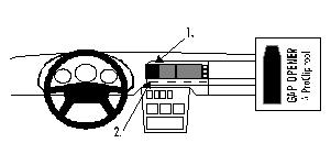 Brodit ProClip, Mercedes Benz S-sarja 91-99 ryhmässä Uutuudet @ BRL (240851946)
