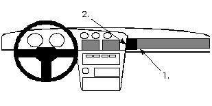 ProClip Monteringsbygel Toyota Supra 86-93, Vinklad ryhmässä Autohifi / Mikä sopii autooni / Toyota / Supra / Supra 1986-1992 @ BRL Electronics (240851981)
