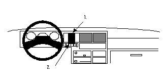 Volkswagen Caravelle 91-95, Centrerad ryhmässä Autohifi / Mikä sopii autooni / Volkswagen / Transporter / Transporter T4 1990-2003 / Muut kuljetukset T4 1990-2003 @ BRL (240851991)