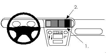 ProClip Monteringsbygel Opel Senator 91-93, Centrerad ryhmässä Autohifi / Mikä sopii autooni / Opel / Senator / Senator 1987-1993 @ BRL Electronics (240852010)