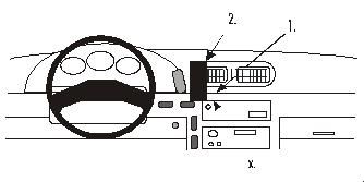 ProClip Monteringsbygel Nissan Serena 93-00, Centrerad ryhmässä Autohifi / Mikä sopii autooni / Nissan / Vanette @ BRL Electronics (240852040)