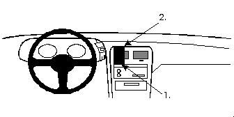 ProClip Monteringsbygel Nissan 300 ZX 90-96, Centrerad ryhmässä Autohifi / Mikä sopii autooni / Nissan / 300 ZX @ BRL Electronics (240852053)