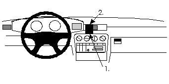 Opel Omega 94-99, Centrerad ryhmässä Autohifi / Mikä sopii autooni / Opel / Omega / Omega 1994-2003 @ BRL (240852057)