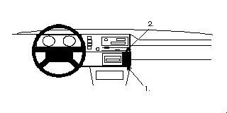 ProClip Monteringsbygel Volkswagen Golf I 80-84, Vinklad ryhmässä Autohifi / Mikä sopii autooni / Volkswagen / Caddy / Caddy Mk1 1979-1995 / Muut Caddy Mk1 1979-1995 @ BRL Electronics (240852068)