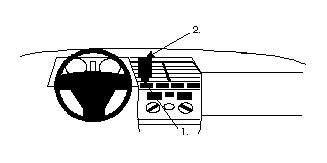 ProClip Monteringsbygel Alfa Romeo 164 91-98, Centrerad ryhmässä Autohifi / Mikä sopii autooni / Alfa Romeo @ BRL Electronics (240852076)