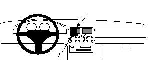 ProClip Monteringsbygel Subaru Impreza 94-97, Centrerad ryhmässä Autohifi / Mikä sopii autooni / Subaru @ BRL Electronics (240852078)