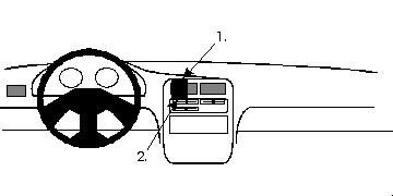 ProClip Monteringsbygel Daihatsu Charade 94-05, Centrerad ryhmässä Autohifi / Mikä sopii autooni / Daihatsu @ BRL Electronics (240852086)