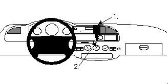 ProClip Monteringsbygel Ford Transit 95-99, Centrerad ryhmässä Autohifi / Mikä sopii autooni / Ford / Transit / Transit 2000-2006 @ BRL Electronics (240852089)