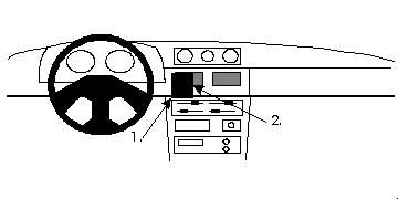 ProClip Monteringsbygel Daihatsu Rocky 90-01, Centrerad ryhmässä Autohifi / Mikä sopii autooni / Daihatsu @ BRL Electronics (240852107)