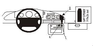 ProClip Monteringsbygel Ford Taurus 92-95, Vinklad ryhmässä Autohifi / Mikä sopii autooni / Ford / Taurus / Taurus 1986-1995 @ BRL Electronics (240852109)