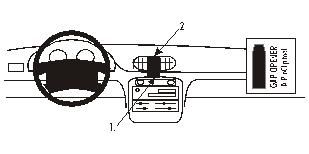ProClip Monteringsbygel Hyundai Accent 95-99, Centrerad ryhmässä Autohifi / Mikä sopii autooni / Hyundai / Accent / Accent 1995-2002 @ BRL Electronics (240852124)