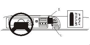 ProClip Monteringsbygel Chevrolet Silverado/Surburban/Tahoe/Pickup 95-99, Centrerad ryhmässä Autohifi / Mikä sopii autooni / Chevrolet @ BRL (240852135)