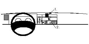 ProClip Monteringsbygel Renault Trafic 95-01, Centrerad ryhmässä Autohifi / Mikä sopii autooni / Renault / Trafic @ BRL Electronics (240852192)