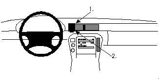 ProClip Monteringsbygel Lexus SC Serie 92-00, Centrerad ryhmässä Autohifi / Mikä sopii autooni / Lexus @ BRL Electronics (240852244)