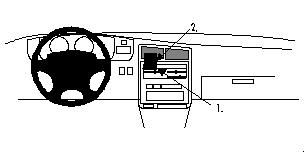 ProClip Monteringsbygel Toyota T100 95-98, Centrerad ryhmässä Autohifi / Mikä sopii autooni / Toyota / T100 @ BRL Electronics (240852254)