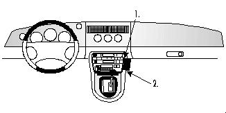 Brodit ProClip, Jaguar XK8 / XKR/XK-Series 97-06 ryhmässä Autohifi / Mikä sopii autooni / Jaguar @ BRL (240852430)
