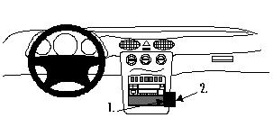 Brodit ProClip, Mercedes Benz A-Class 98-00 ryhmässä Autohifi / Mikä sopii autooni / Mercedes / A-luokka / A-luokka W168 1997-2004 @ BRL (240852511)