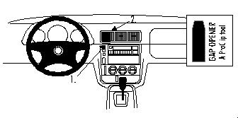 Brodit ProClip, Mercedes Benz M-sarja/ML 98-04 ryhmässä Uutuudet @ BRL (240852563)