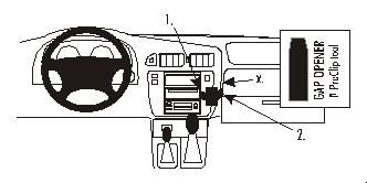 ProClip Monteringsbygel Nissan Patrol 98-10, Vinklad ryhmässä Autohifi / Mikä sopii autooni / Nissan / Patrol @ BRL Electronics (240852603)