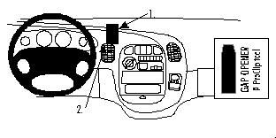 ProClip Monteringsbygel Hyundai H1 98-08, Centrerad ryhmässä Autohifi / Mikä sopii autooni / Hyundai / H1 / H1 2005-2007 @ BRL Electronics (240852625)