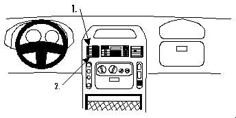 ProClip Monteringsbygel Renault Master 98-03, Centrerad ryhmässä Autohifi / Mikä sopii autooni / Renault / Master @ BRL Electronics (240852626)