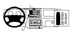ProClip Monteringsbygel Suzuki Wagon 98-00, Centrerad ryhmässä Autohifi / Mikä sopii autooni / Suzuki @ BRL Electronics (240852631)