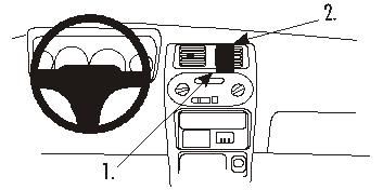 ProClip Monteringsbygel Daihatsu Sirion 99-01, Centrerad ryhmässä Autohifi / Mikä sopii autooni / Daihatsu @ BRL Electronics (240852724)