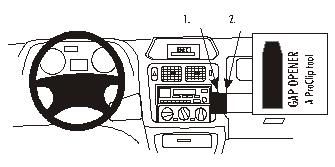 ProClip Monteringsbygel Mitsubishi Pajero Pinin/Shogun Pinin 99-06, Vinklad ryhmässä Autohifi / Mikä sopii autooni / Mitsubishi @ BRL Electronics (240852747)