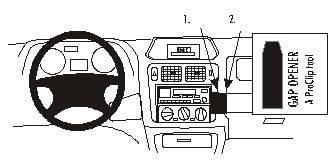 ProClip Monteringsbygel Mitsubishi Pajero Pinin/Shogun Pinin 99-06, Vinklad ryhmässä Autohifi / Mikä sopii autooni / Mitsubishi / Pajero @ BRL Electronics (240852747)